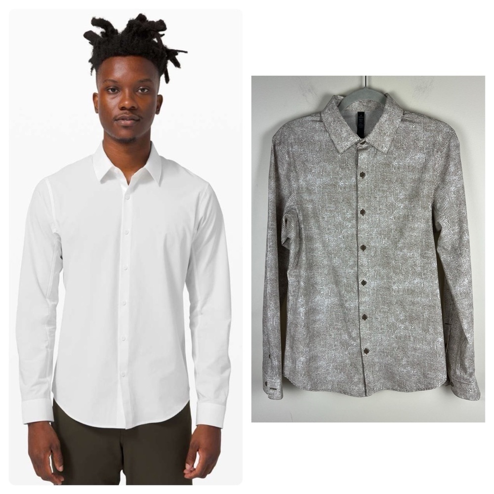Lululemon | Men’s Down To The Wire Long Sleeve Button Down Shirt | S